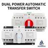 Automatic Transfer Switch (ATS) 4P 63A/125A Dual Power Changeover Switch 400V Manual/Auto for Generator Industrial CE Certified