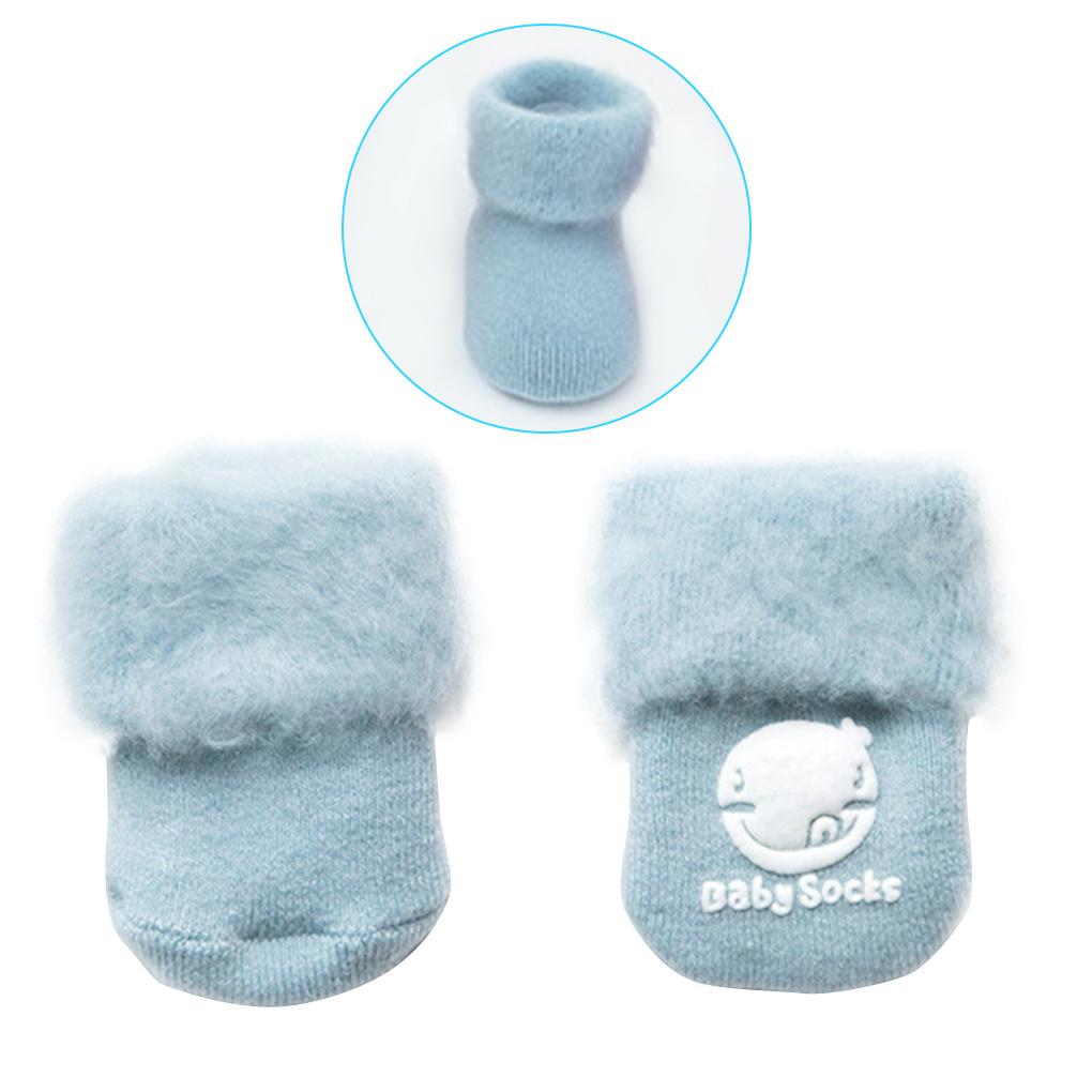 1 Pair Baby Warm Socks Toddler Breathable Elastic Acrylic Fibers Socks