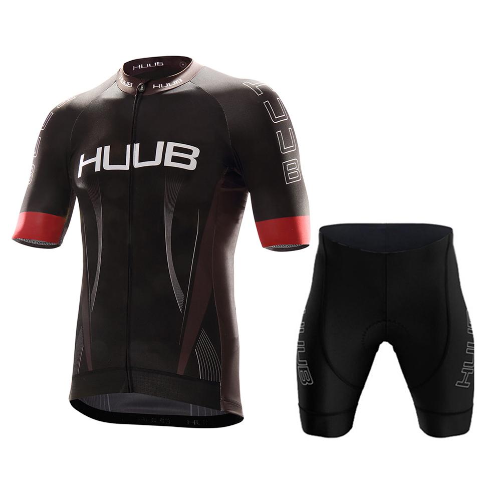 

Huub 2026 Short Sleeve Men Cycling Jersey Set Breathable MTB Maillot Ciclismo Outdoor Sports Bib Pant Summer Cycling Clothing XS（old）
