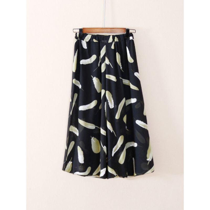 

Летние тонкие укороченные брюки с эластичной талией для отдыха Black One size