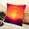 Sunset Gradient pattern Cushion Cover Soft Short Plush Pillow Cover Smooth Cozy Texture Aesthetic Cushion Case Home Decor