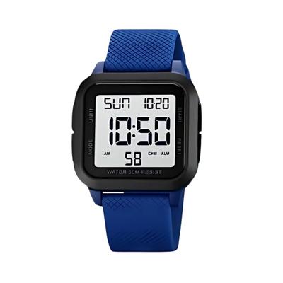 Stilvolle Digitaluhr für Männer und Frauen, gut ablesbar, erschwinglich, großer Bildschirm, große Schrift, Stoppuhr, LCD, einfach, Multifunktion, Herrenuhr für