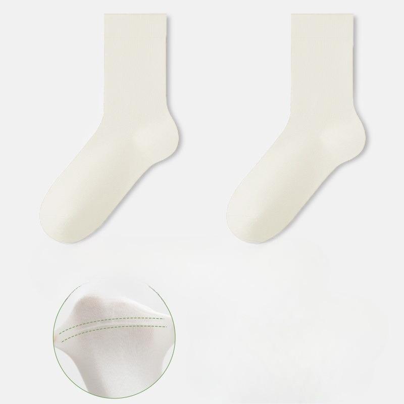 Female Spring and Autumn All Build Pure Cotton Boneless Moon Son In The Tube Pile Cotton Socks