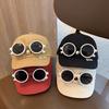 Detachable Glasses Baby Baseball Cap. Korean-style Trendy Design for Boys&Girls,Spring Must-have.Sun-shading Brim,Cute&Versatile