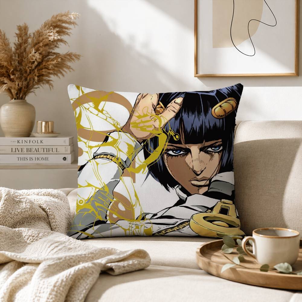 Bucciarati JoJos Bizarre Adventure Pillow Case for Sofa Living Room Home office Decor Protective Cover
