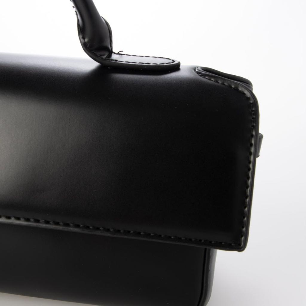 Horizontal smooth 2-way shoulder bag