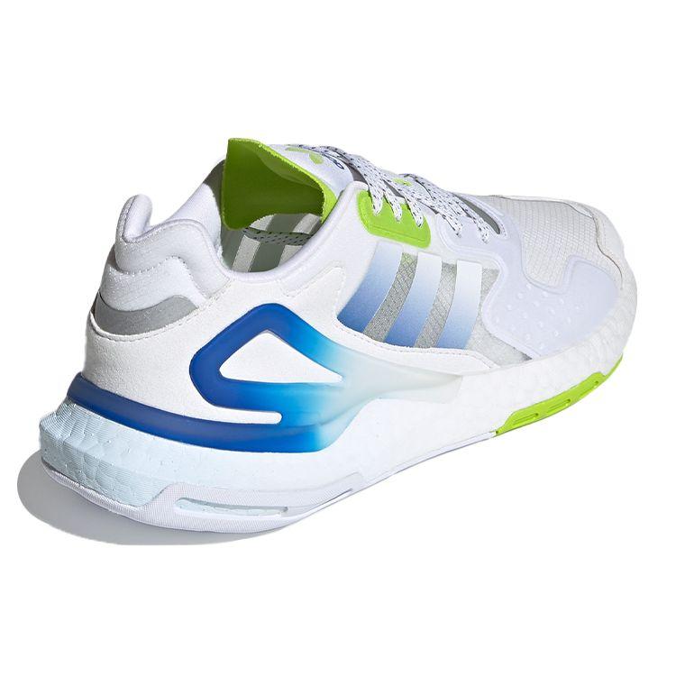 Adidas Day Jogger Weiß Polarblau Unisex Sneaker Wolkenweiß Himmelblau Säure-Minze GW4912