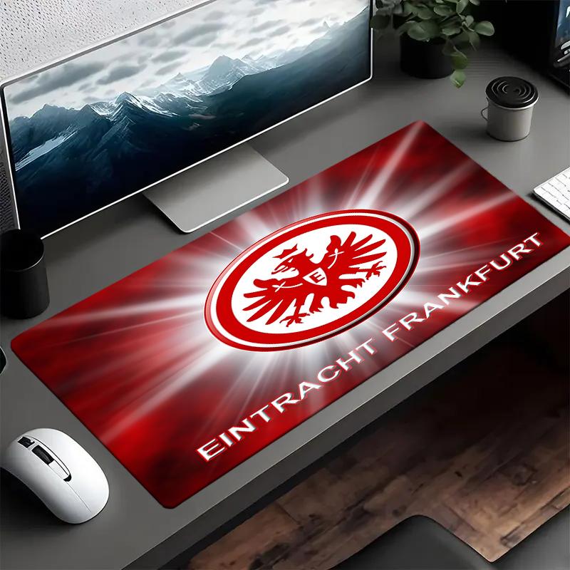 Flaming Heart Frankfurt Emblem Mouse Pad, Gaming Mouse Pad, Keyboard Pad, Desk Decor for Computer Notebook Fan Gift Birthday Gift