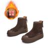 Winter New Retro Martin Boots Women's 2025 Thick-soled Velvet Thermal Short Boots Casual Versatile Boots Heightening Women's Boots