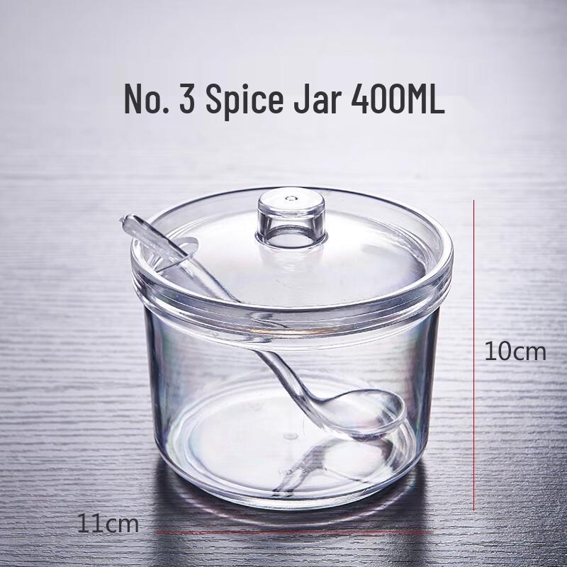 Extra Thick Acrylic Spice Jar & Bottle Set (10-Piece)