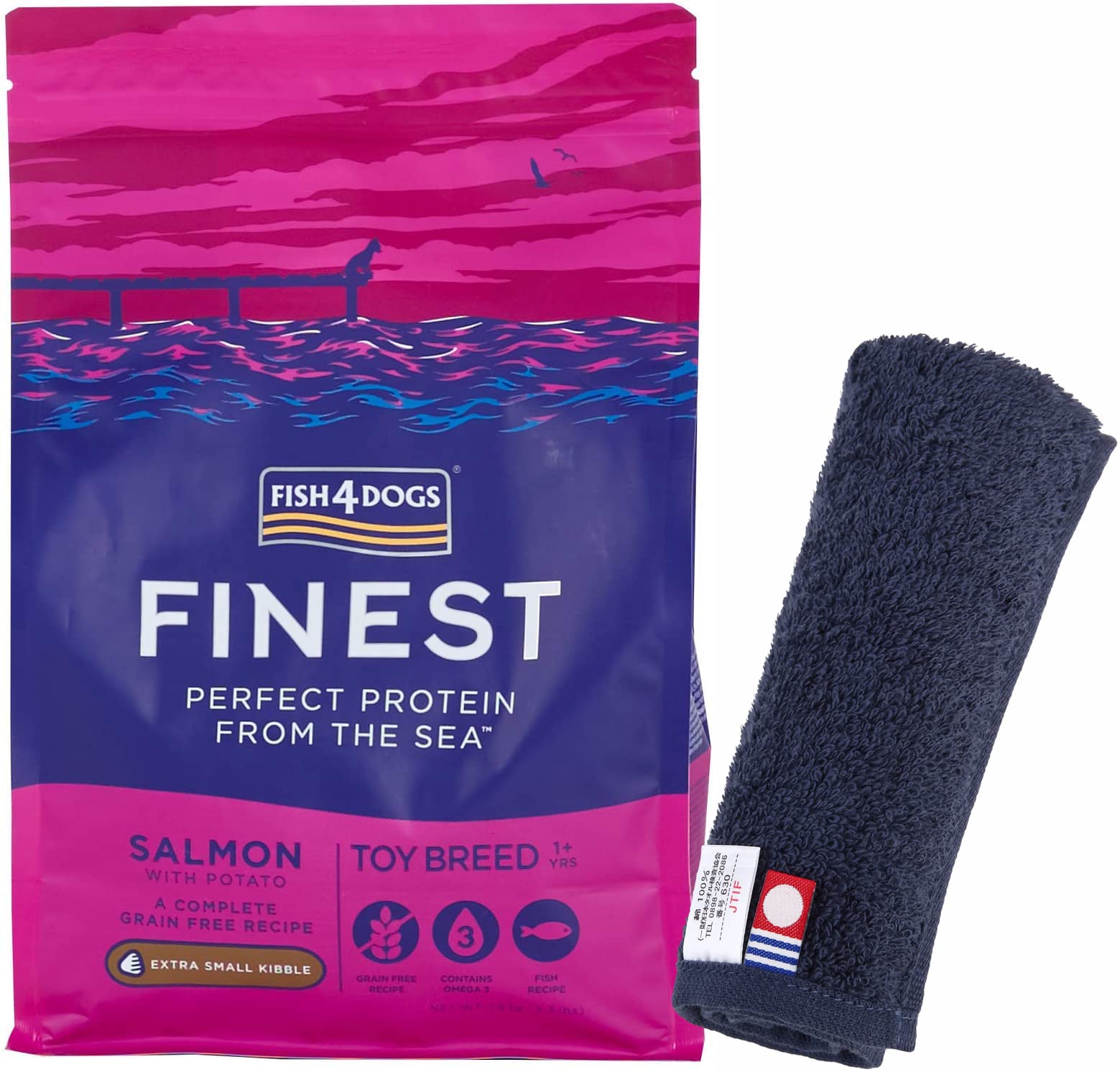 

Fish4 Dog Игрушка для мелких пород 1,5 кг [Оригинальный набор полотенец для рук Имабари, дружелюбный к собакам] [Цвет полотенца: темно-синий] [Аутентичный]