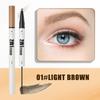 Double Head Four-Pronged Eyebrow Pencil + Eyebrow Dye Cream Three-Dimensional Waterproof And Quick-Drying 2In1 Liquid Eyebrow Pencil