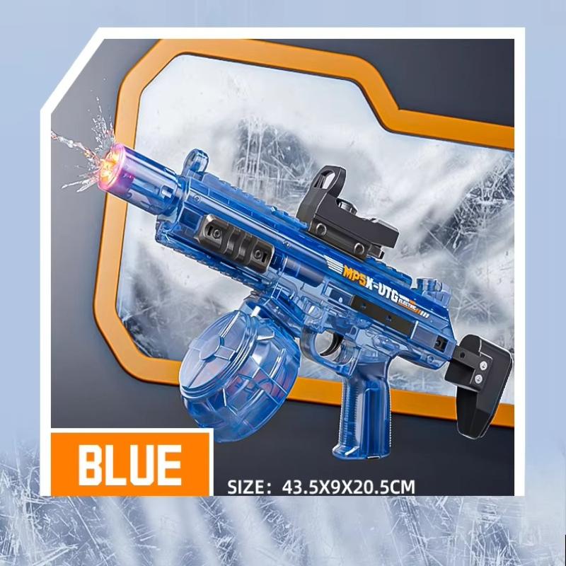 Mp5K Kids Automatic Water Gun With Retractable Stock Linked Recoil Mechanism Electric Water Guns Kids Summer Outdoor Toys