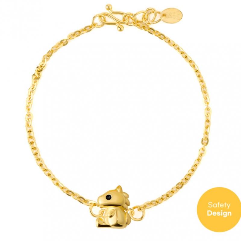 Porti 24k Gold 1.875g Horse Zodiac Bracelet