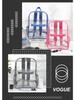 Waterproof Transparent PVC Large-Capacity Student School Backpack