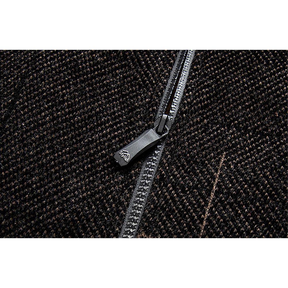 Chaquetas de invierno para hombres de mediana edad y mayores, ropa de invierno para papá, chenilla de talla grande, cárdigan cálido grueso de terciopelo, L-5XL