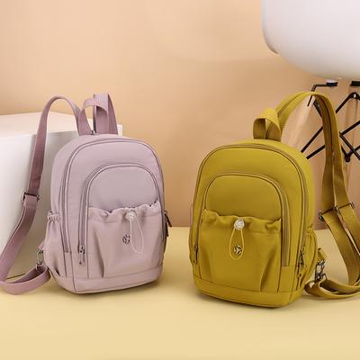 Zaino Piccolo Stile College Zaino da Donna in Nylon Borsa da Petto Multifunzionale
