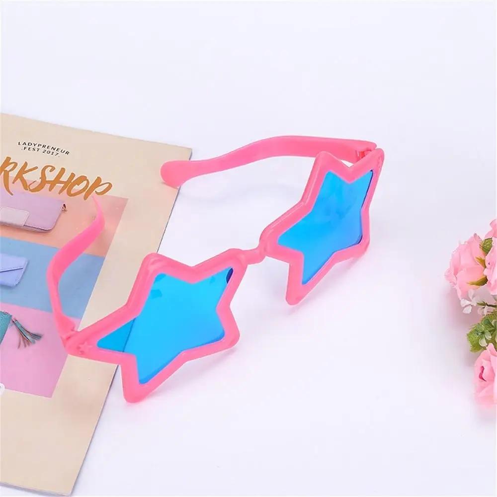 Halloween Carnivals Big Pentagram Glasses Novelty Colorful Star Shape Sunglasses Bar Dance Party Costume Glasses for Adults