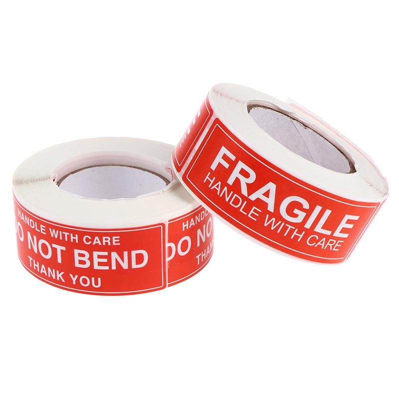 Rouleau De 250 Autocollants "Fragile" / "Handle With Care" - 1x3 Inches - Neuf