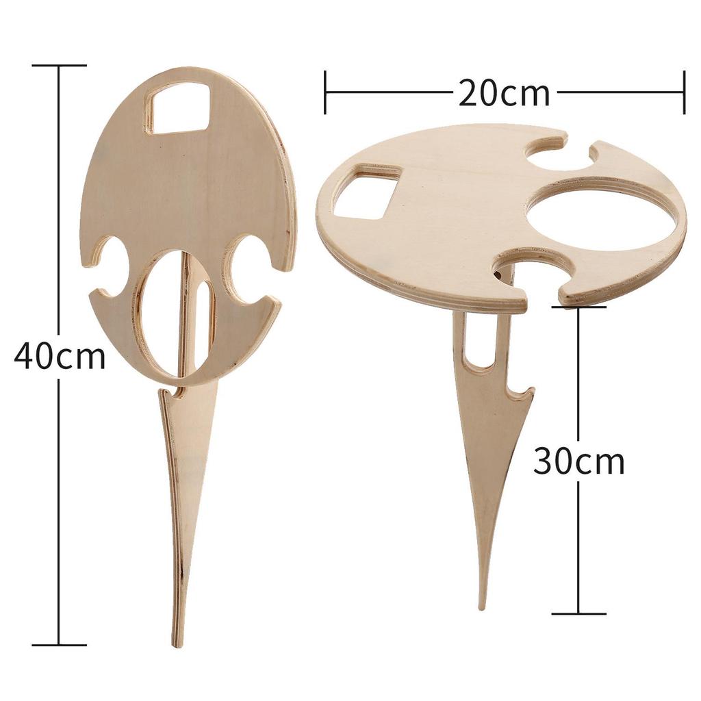Tragbarer Outdoor Klapp-Weintisch für Strand oder Picknick