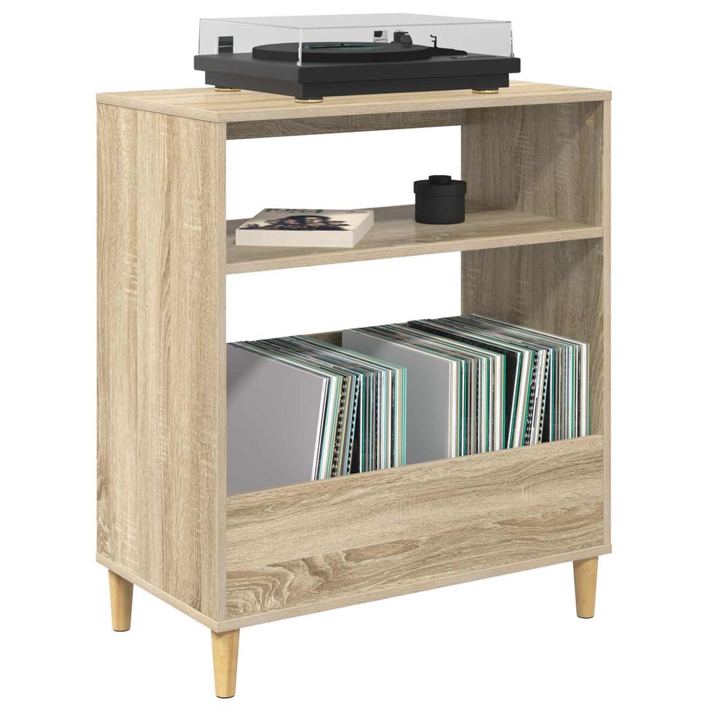 Record Player Stand Sonoma Oak 71 x 39.5 x 83 cm