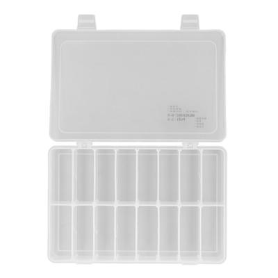 16 Compartment Parts Box Transparent 16 Grids PP Plastic Jewelry Organizer Container Storage Box