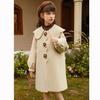 Loose Woolen Coat for Girls, Thickened Cotton-padded Overcoat for Children's Fashion In Autumn and Winter