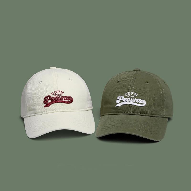 High quality peaked cap three-dimensional embroidery versatile sun hat pure cotton soft top baseball cap men and women