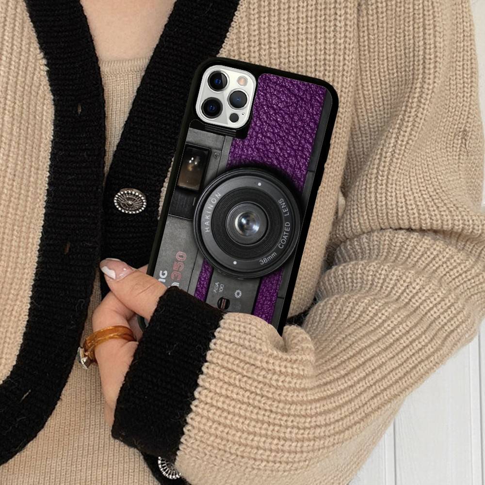 Retro Vintage Camera Shockproof Phone Case For IPhone 11 12 13 14 15 16 17 Pro Max Plus PC TPU Hard Cover