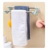 Double Towel Bar Plastic Stainless Steel Bath Towel Rack for Bathroom Double Towel Holder Wall