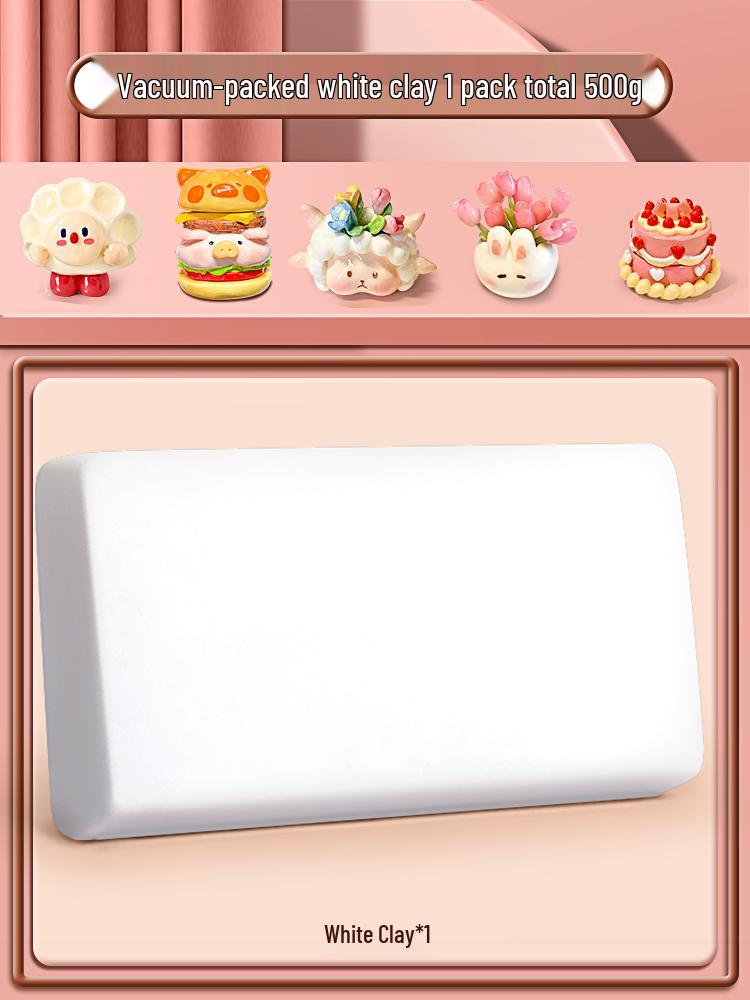 DIY Stone Clay Set: Soft Polymer Clay with Gloss Varnish for Sculpture, Ideal for Students
