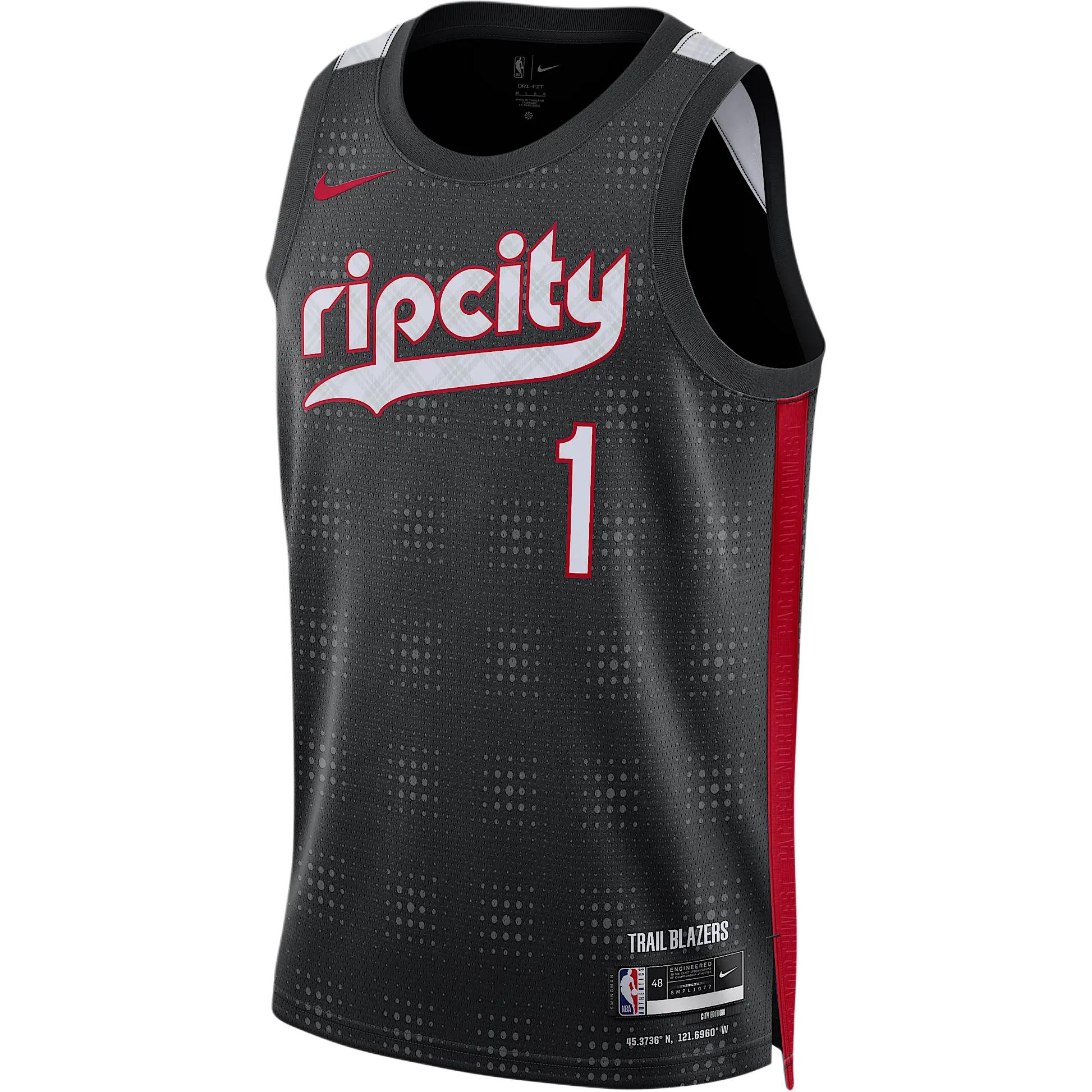 

Nike Anfernee Simons Portland Trail Blazers 2024/25 City Edition Men s Nike Dri FIT Nba Swingman Jersey FQ4357-011 L (48)