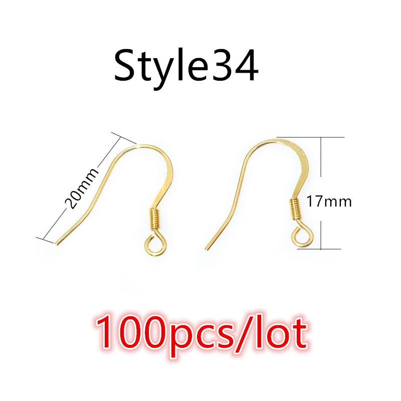  20x17mm Multi Styles Stainless steel DIY Earring Findings Clasps Hooks Jewelry Making Accessories Earwire