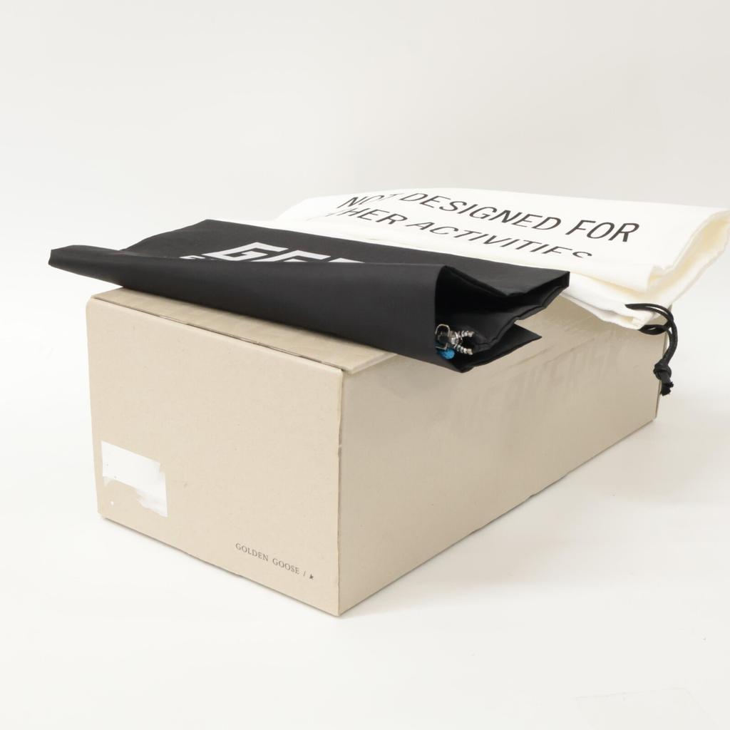 GOLDEN GOOSE [Excellent Condition] G36WS595.A77 SLIDE High-Top Sneakers Shoes 38 Blue/Yellow StarUsed