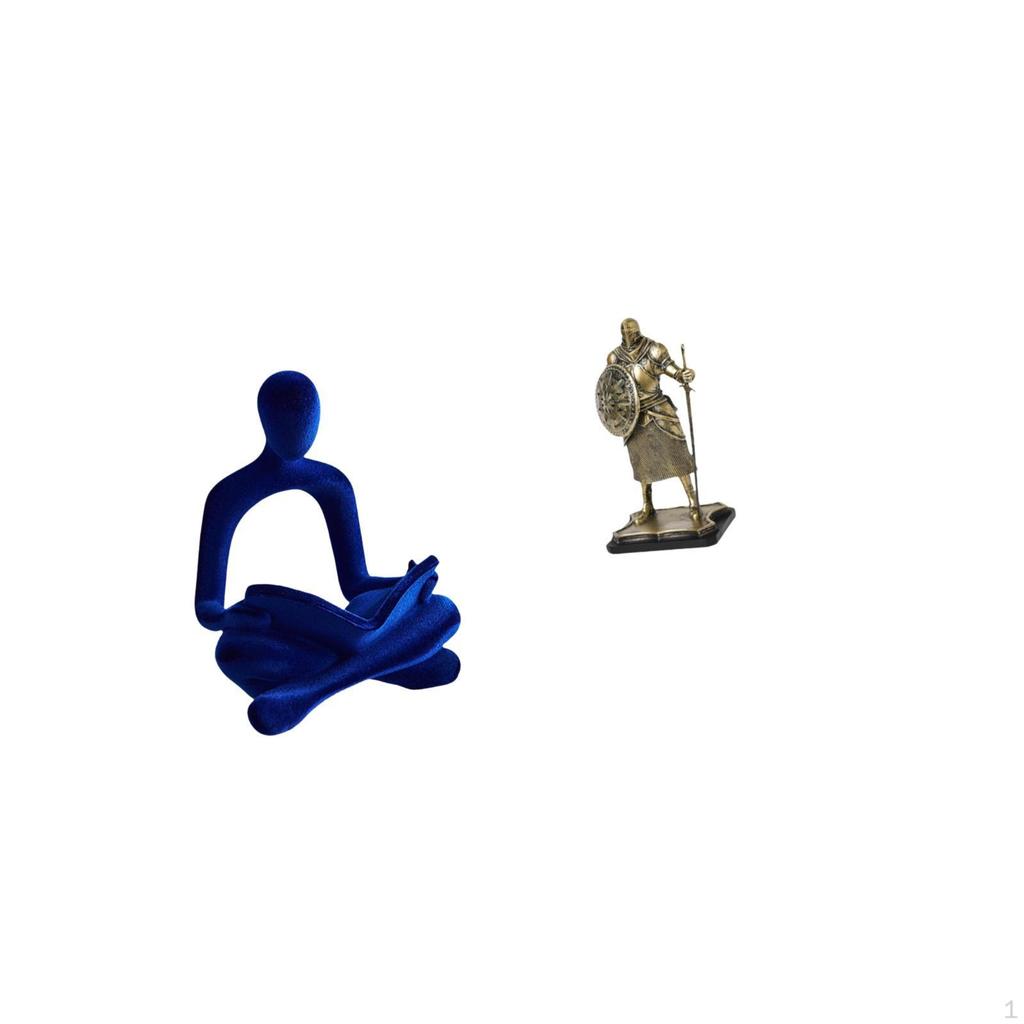 Abstract Thinker Knight Figurine Sculpture Versatile Art Decoration for Office Bar Wedding Entryway