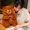 Bear Tie Bow Plush Toy Dolls Pillow Room Decoration Ornament Children Gifts