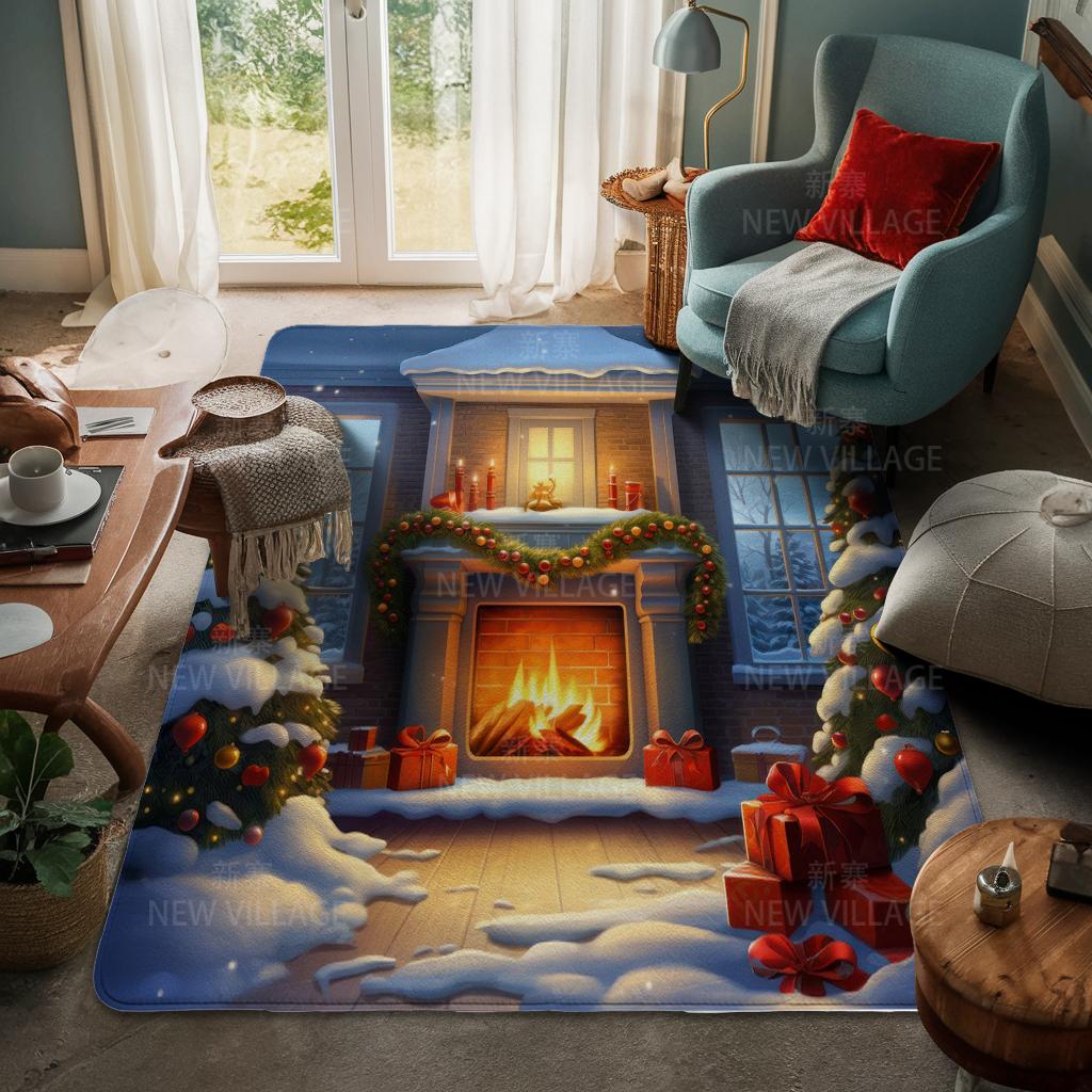 

Ковер у входа в дом Домашний коврик у двери Гостиная Ванная Комната Ноги ванная комната Нескользящие коврики с водопоглощением для ванной Счастливого Рождества зима 400mmx600mm