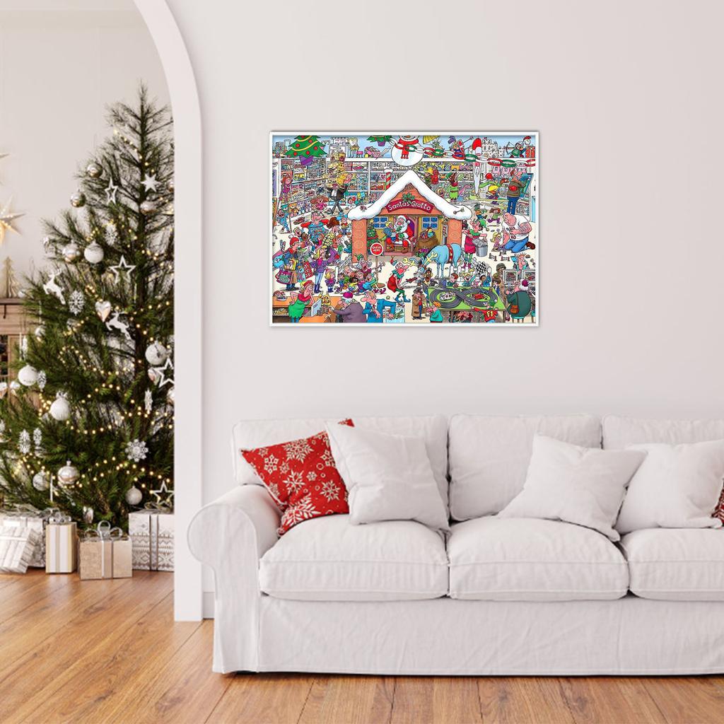 Christmas Elements Irregular Shaped Puzzle Desktop Children Wooden Puzzle