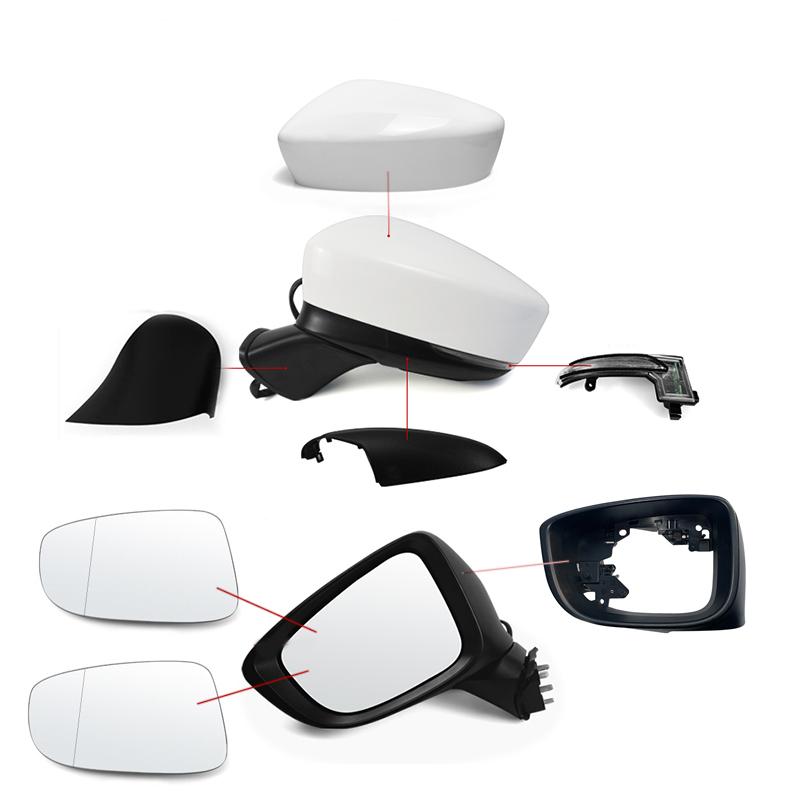 For Mazda 6 Atenza 2018    Car Side Mirror Frame Lower Base Cover Cap Lid Rearview Mirror Lens Glass