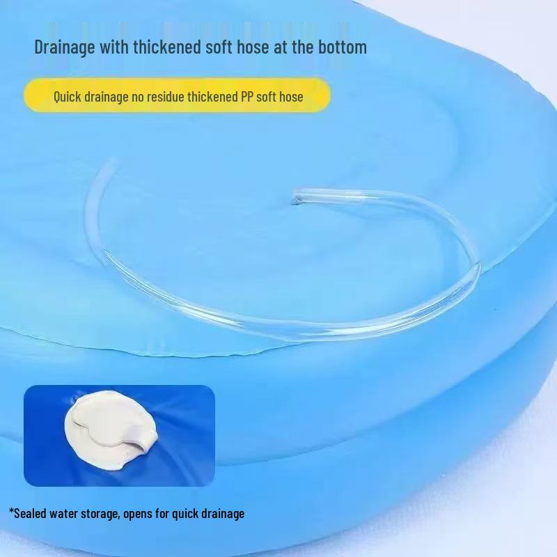 Aufblasbare PVC-Badewanne Duschwanne - Faltbare Badehilfe für Behinderte & Ältere