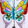 Schmetterling Windspiel Ornament Zuhause Pastoraler Stil Bunt Bedruckter Schmetterling Doppelschicht Kristallkugel Glocke Ornament