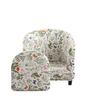European Printed Semi-circular Single Sofa Cover Thickened Segmented Internet Cafe Slipcover Hotel Coffee Shop Elastic Anti Slip Home Protective Cover