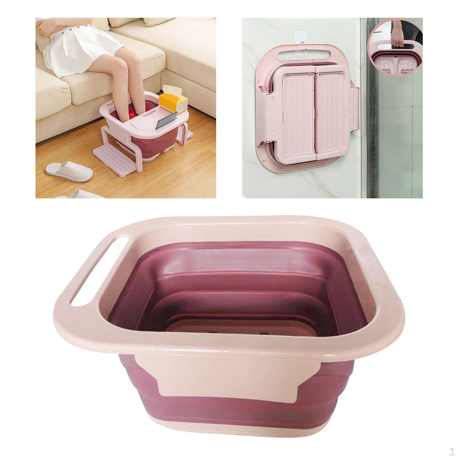 

Складная подставка для ног со встроенным роликом из толстого полипропилена. Снимает мышечное напряжение. Пластик. розовый