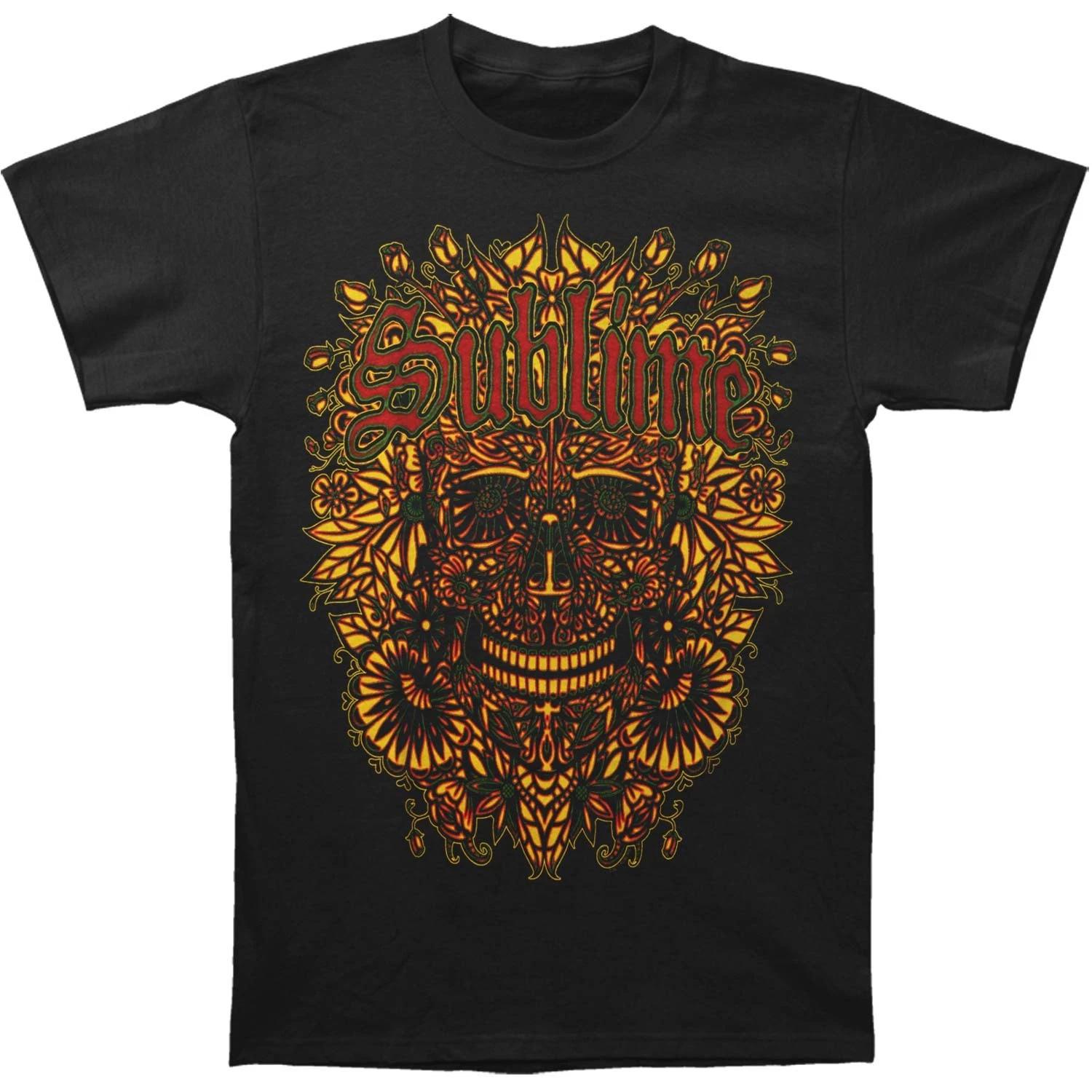 Men s Sublime Mask Man Logo Mens Soft T Slim Fit T-shirt Small Black XXXL