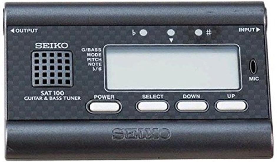 Seiko SAT100B Digital Guitar Bass Autotuner Sound Reference &