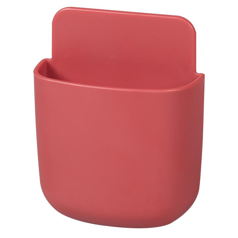 Wall-Mounted Remote Control and Phone Charging Storage Shelf - No-Drill Installation