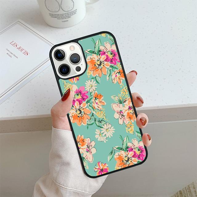 Tropical Flowers Phone Case For iPhone 17 Air 13 12 14 15 16  Cover For Apple Pro Max Plus