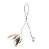 Retro Boho Peacock Feather Braided Rope Headband Hairband Women Headgear Feather Headdress Indian Headwear Hair Accessories Gift