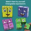 Fun Face Changing Magic Block Card Game - Children's and Adult Puzzle Toys Are Beneficial for Cultivating Children's Imagination