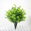 Artificial Greenery Stem 7-Branch Medium Herb Plastic Faux Plant Indoor Wall Decor Floral Arrangement Home Garden
